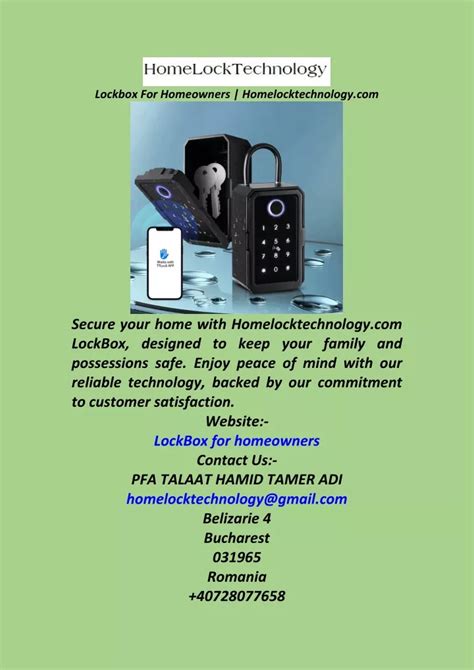 A stolen lockbox can create liability for homeowner association .